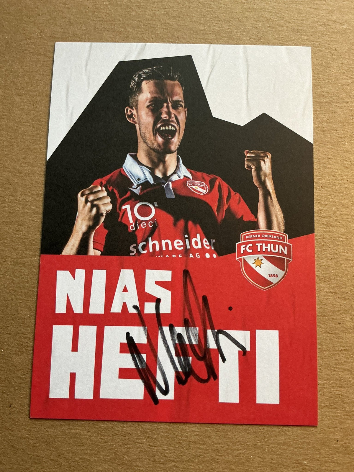 Nias Hefti, Switzerland 🇨🇭 FC Thun 2022/23 hand signed - Autographs-World