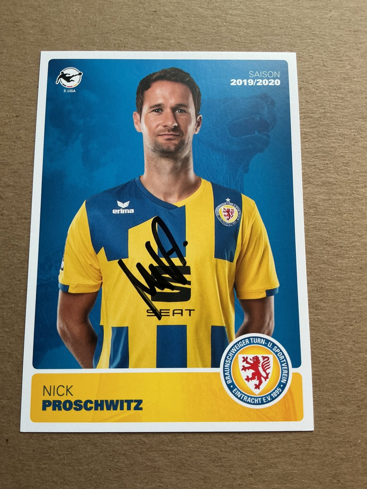 Nick Proschwitz, Germany 🇩🇪 Eintracht Braunschweig 2019/20 hand signed - Autographs-World