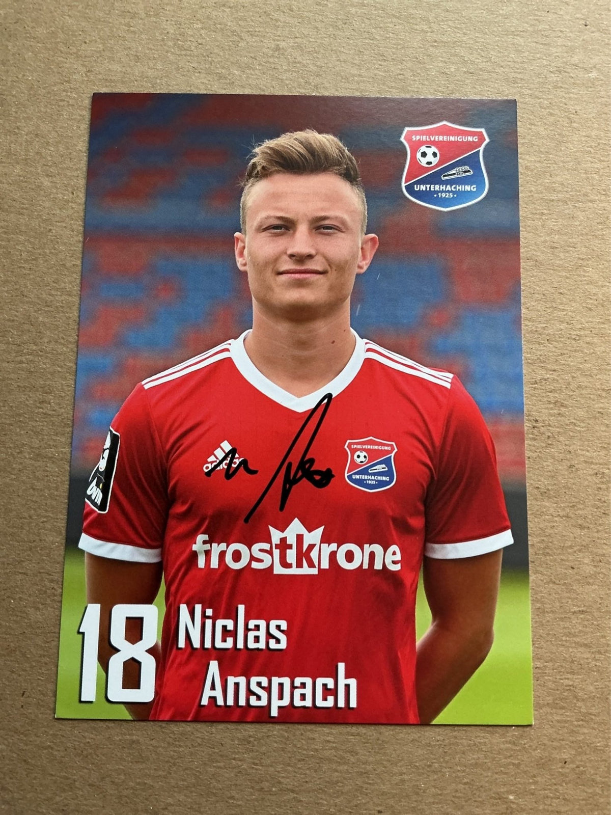 Niclas Anspach, Germany 🇩🇪 SpVgg Unterhaching 2019/20 hand signed - Autographs-World