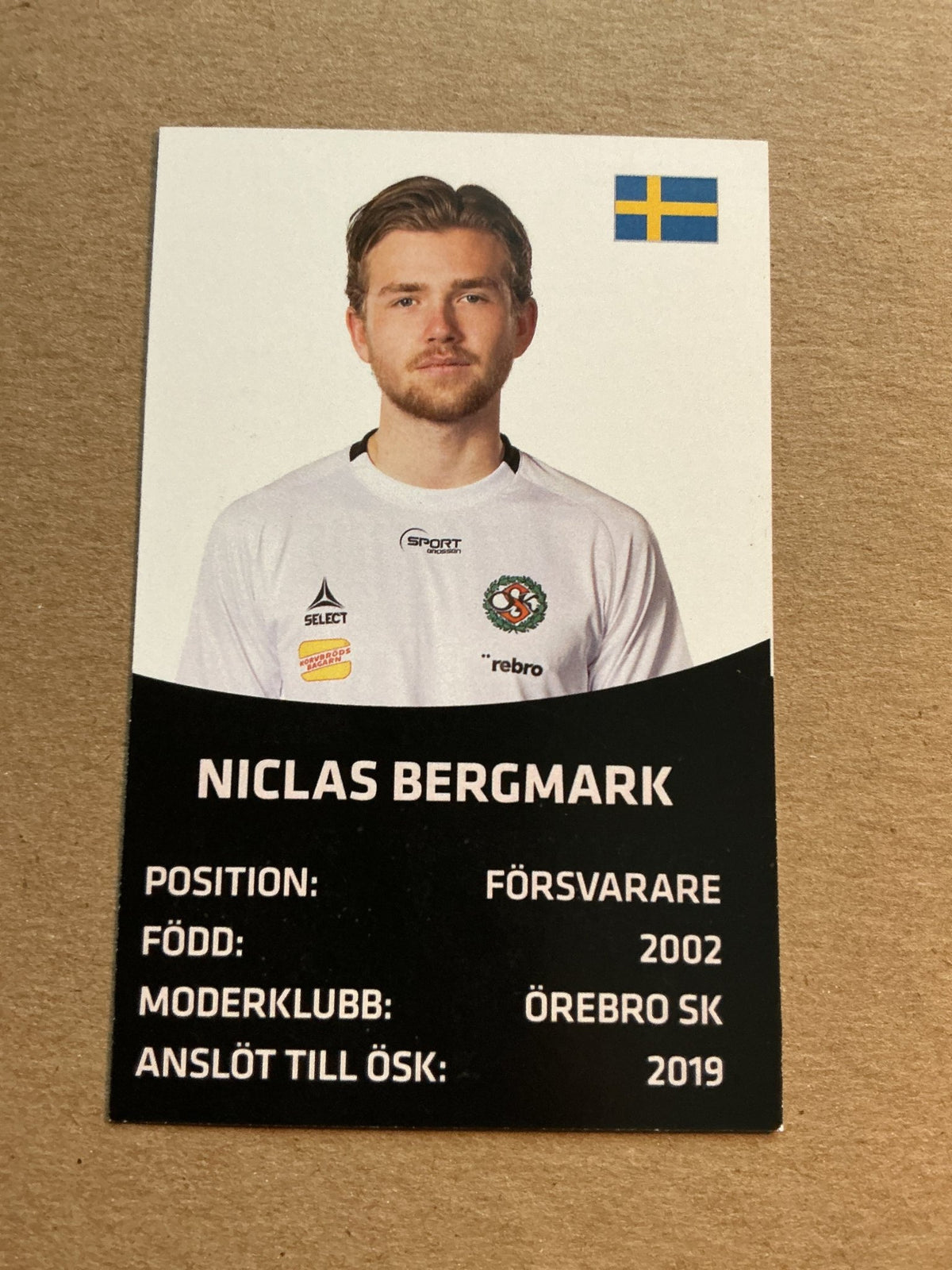 Niclas Bergmark, Sweden 🇸🇪 Örebro SK 2021/22 hand signed - Autographs-World