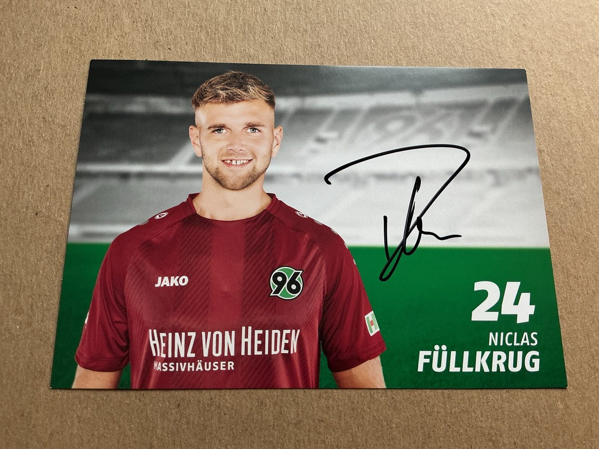 Niclas Füllkrug, Germany 🇩🇪 Hannover 96 2018/19 hand signed - Autographs-World