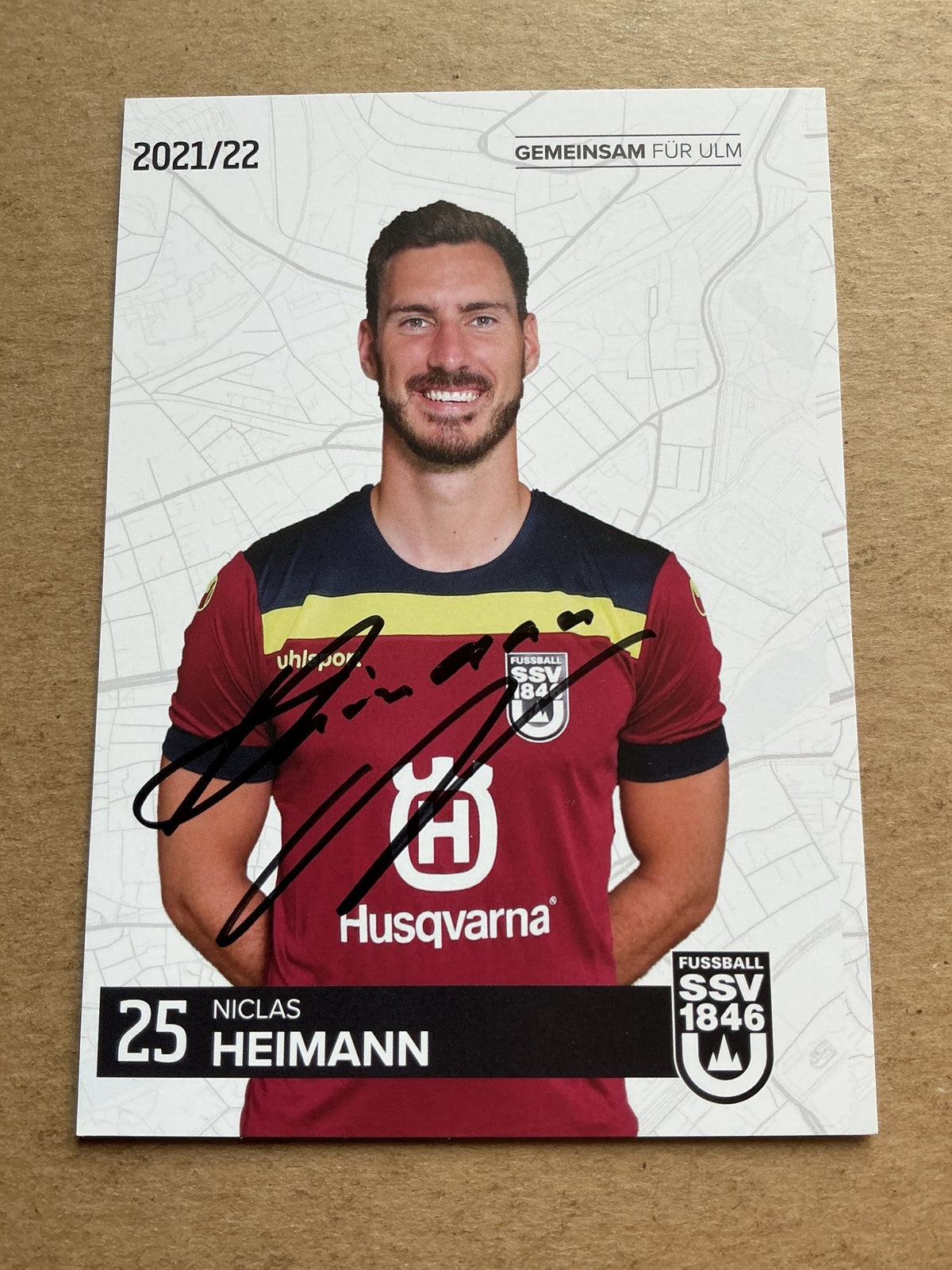 Niclas Heimann, Germany 🇩🇪 SSV Ulm 1846 2021/22 hand signed - Autographs-World