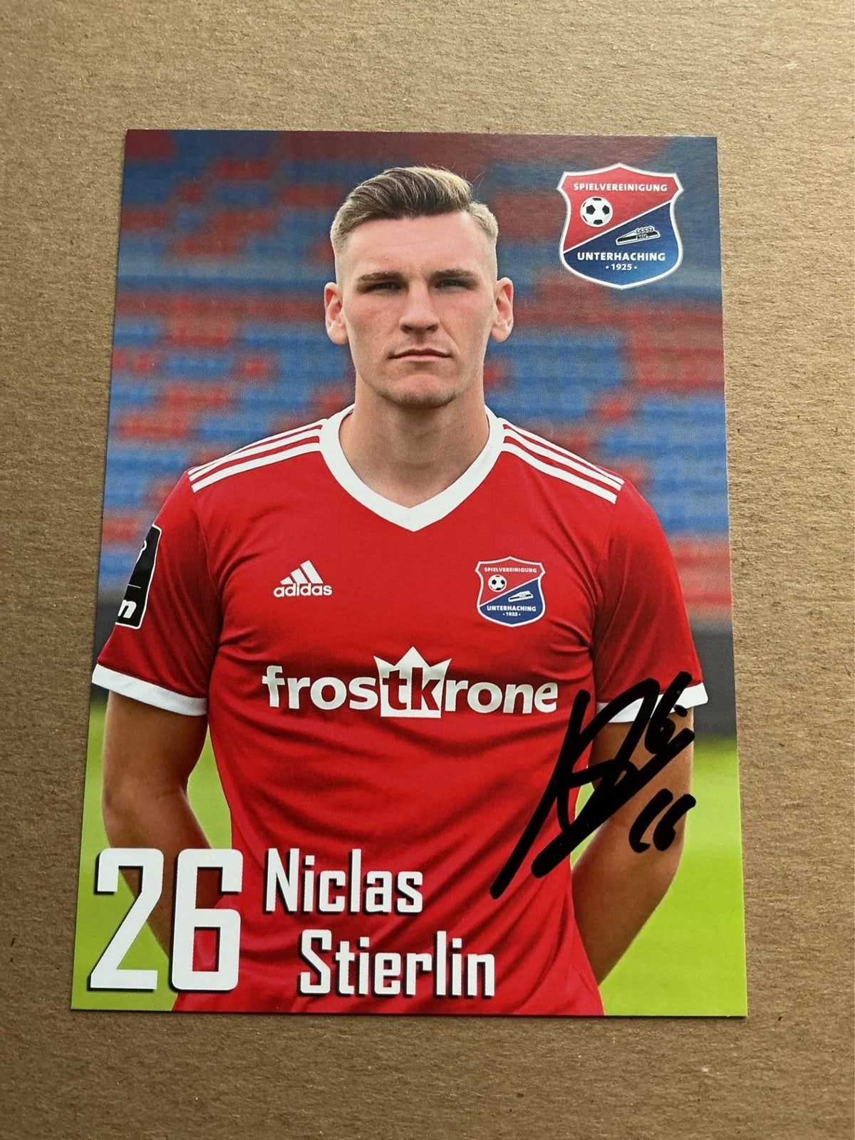 Niclas Stierlin, Germany 🇩🇪 SpVgg Unterhaching 2019/20 hand signed - Autographs-World