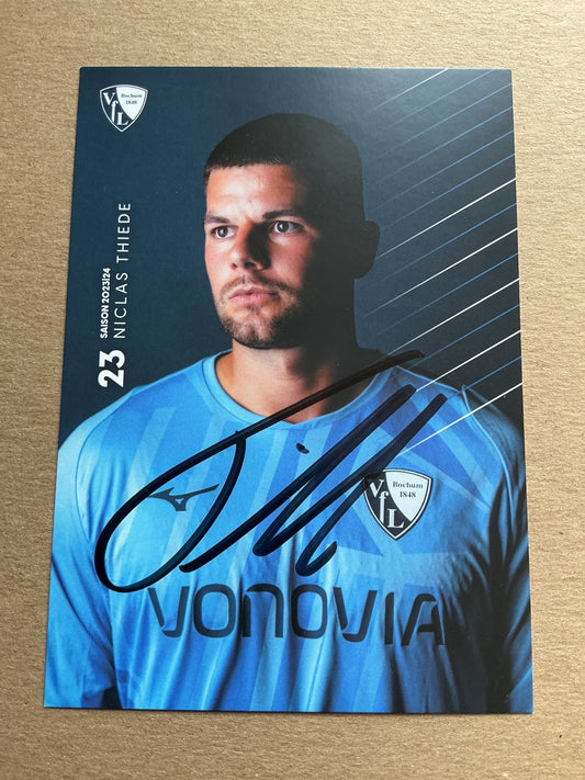 Niclas Thiede, Germany 🇩🇪 VfL Bochum 2023/24 hand signed - Autographs-World