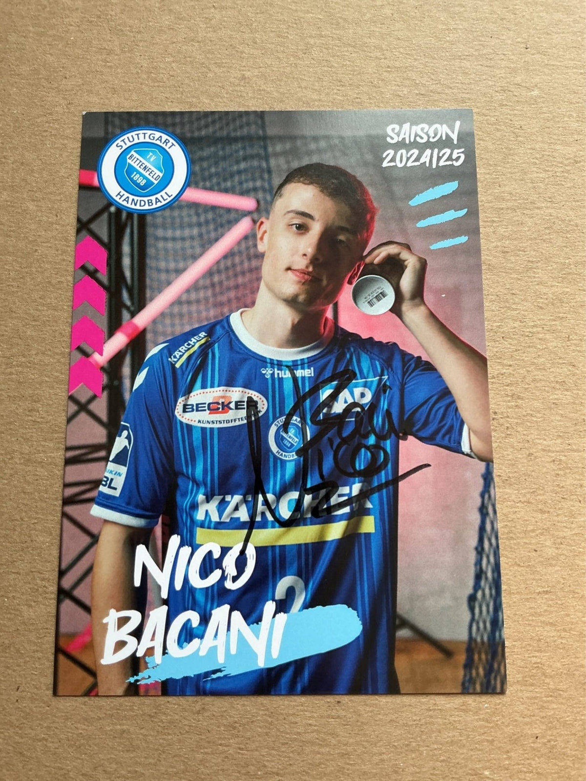 Nico Bacani, Germany 🇩🇪 TVB 1898 Stuttgart 2024/25 hand signed - Autographs-World