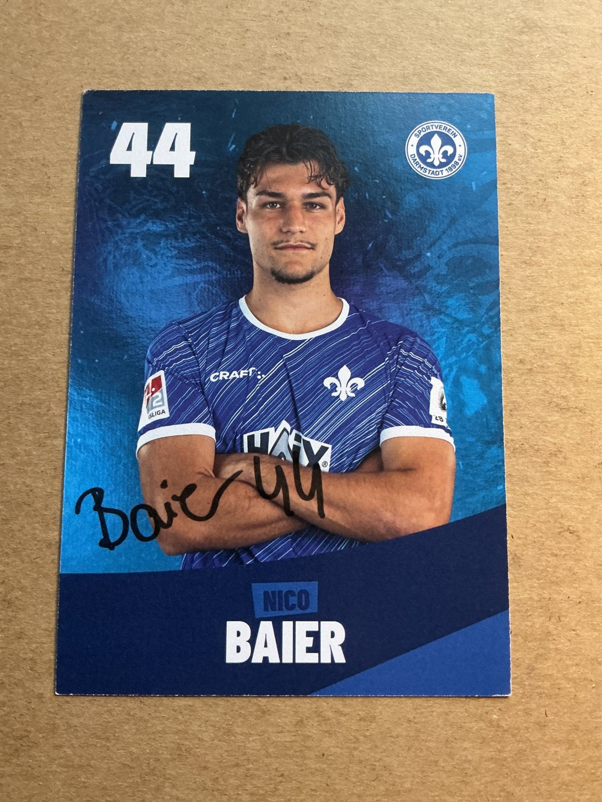 Nico Baier, Germany 🇩🇪 SV Darmstadt 98 2023/24 hand signed - Autographs-World