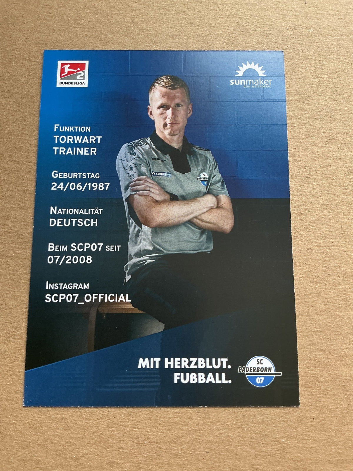 Nico Burchert, Germany 🇩🇪 SC Paderborn 07 2020/21 hand signed - Autographs-World