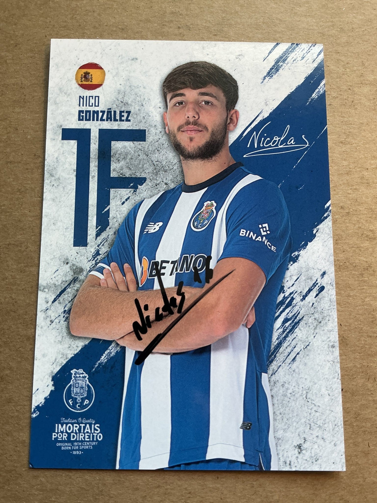 Nico González, Spain 🇪🇸 FC Porto 2023/24 hand signed - Autographs-World