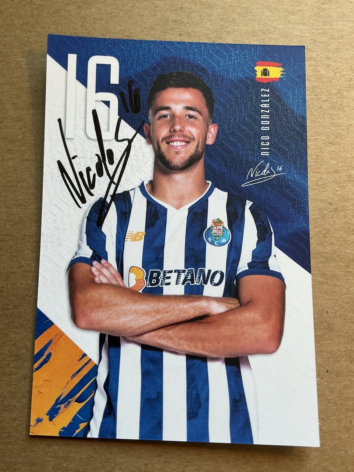 Nico Gonzalez, Spain 🇪🇸 FC Porto 2024/25 hand signed - Autographs-World