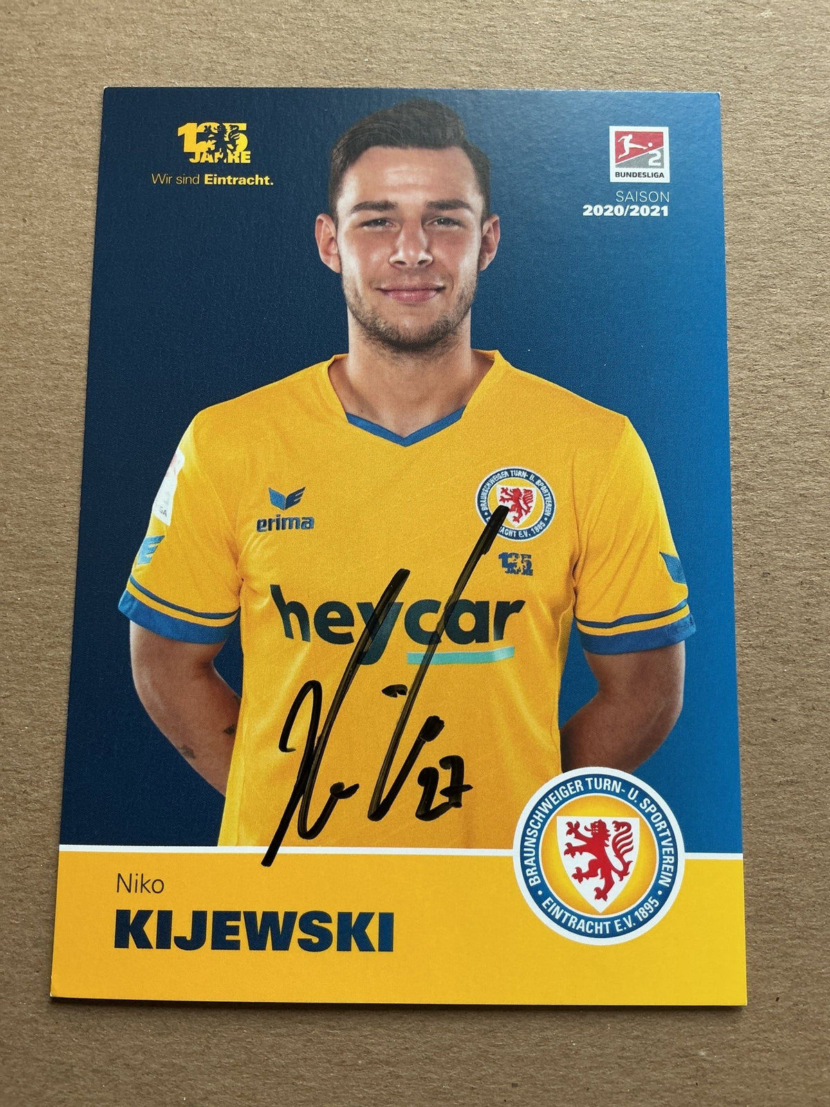 Nico Kijewski, Germany 🇩🇪 Eintracht Braunschweig 2020/21 hand signed - Autographs-World