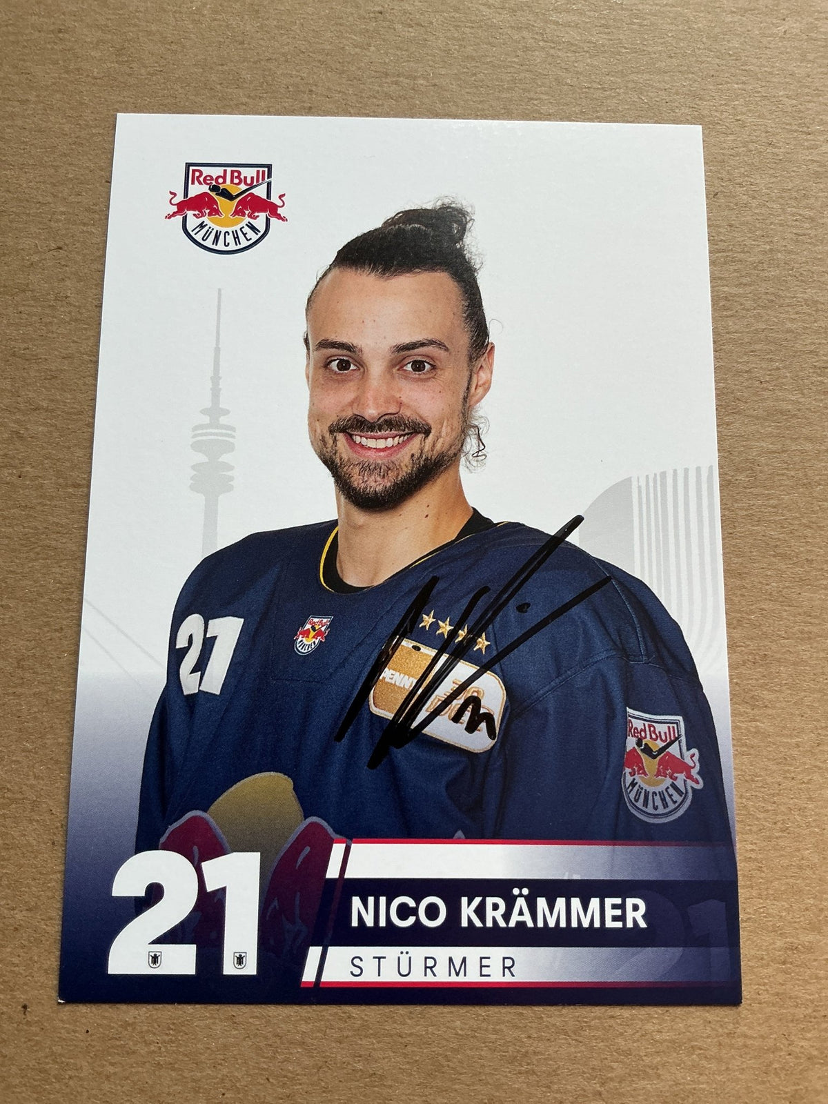 Nico Krämmer, Germany 🇩🇪 Red Bull München 2023/24 hand signed - Autographs-World