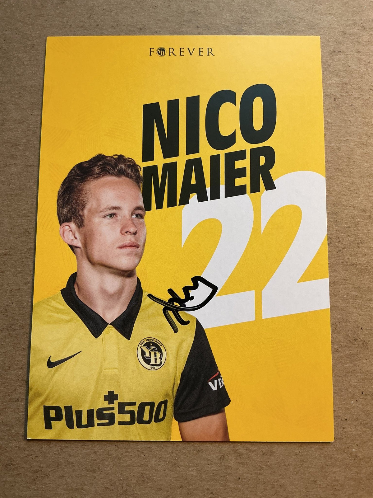 Nico Maier, Switzerland 🇨🇭 BSC Young Boys 2020/21 hand signed - Autographs-World
