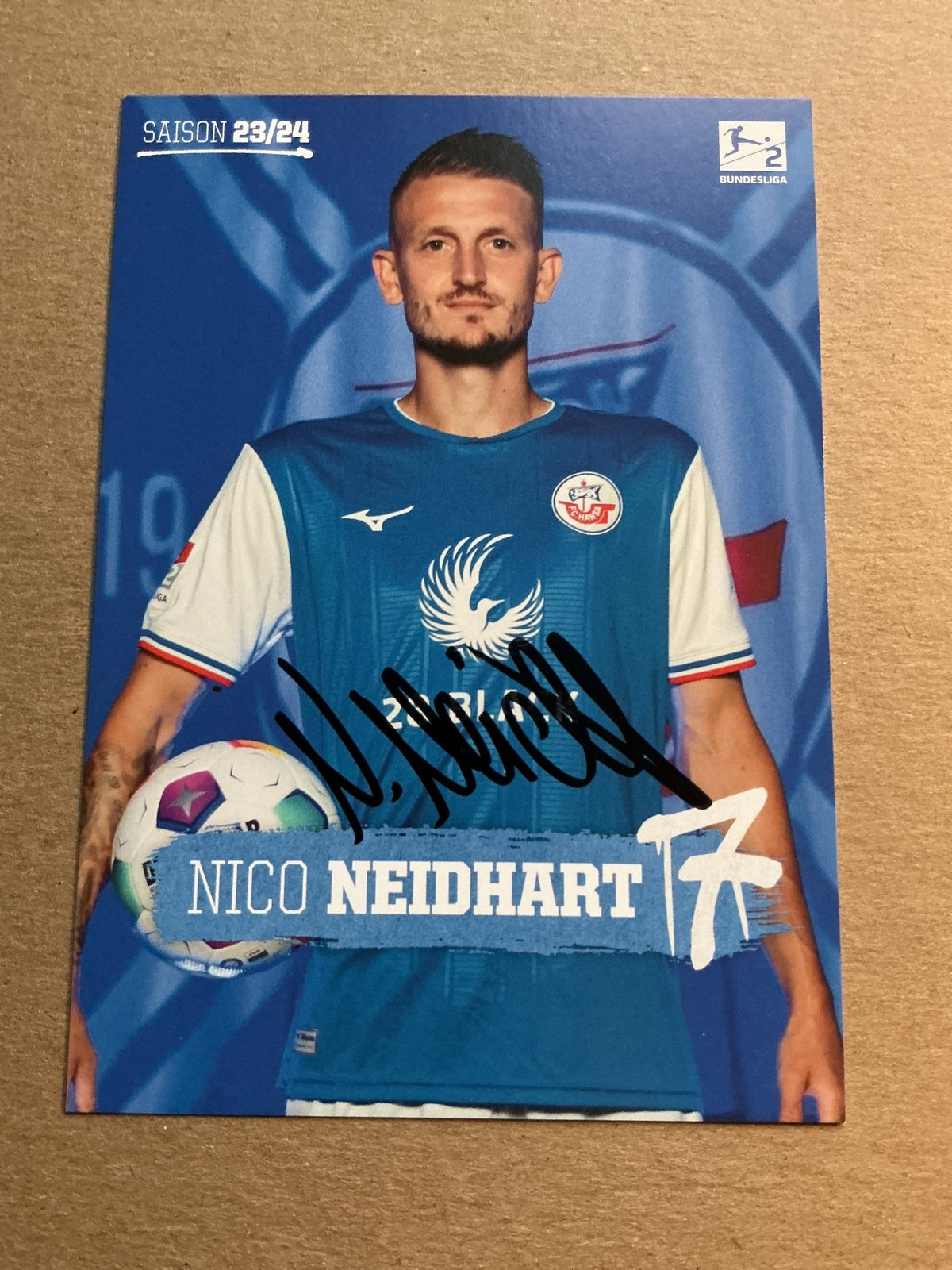 Nico Neidhart, Germany 🇩🇪 Hansa Rostock 2023/24 hand signed - Autographs-World