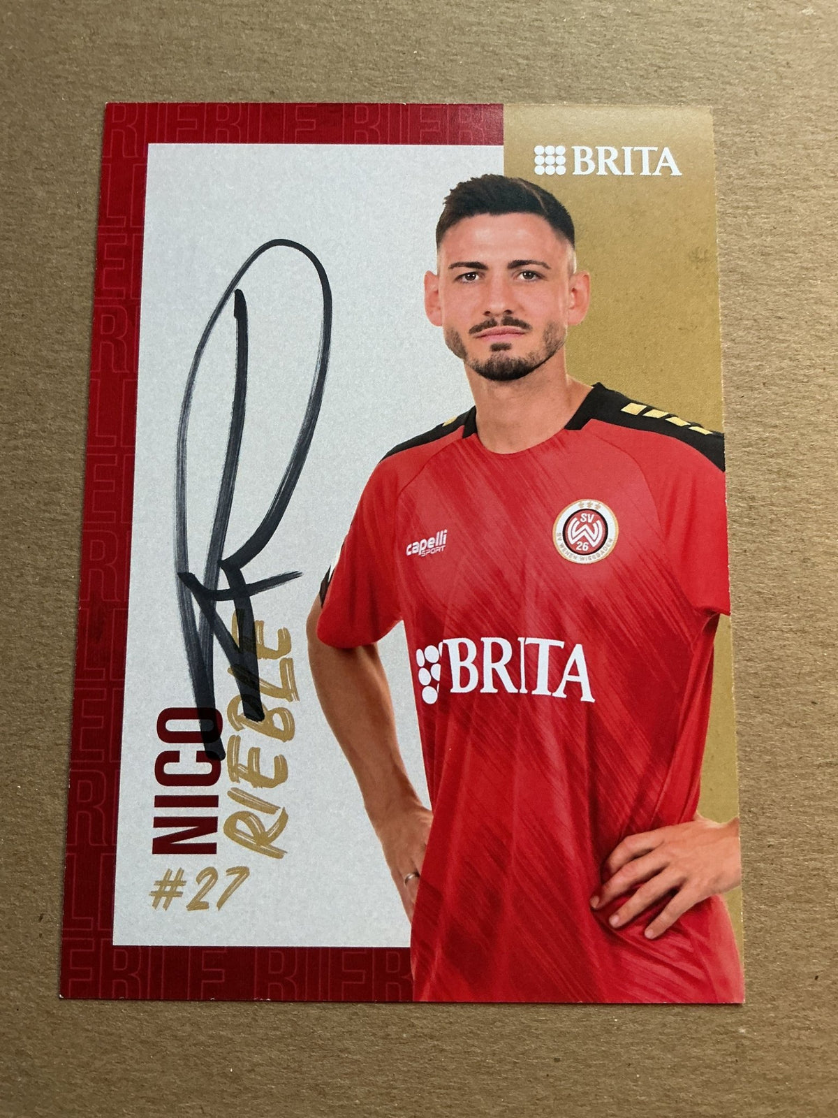 Nico Rieble, Germany 🇩🇪 SV Wehen Wiesbaden 2023/24 hand signed - Autographs-World