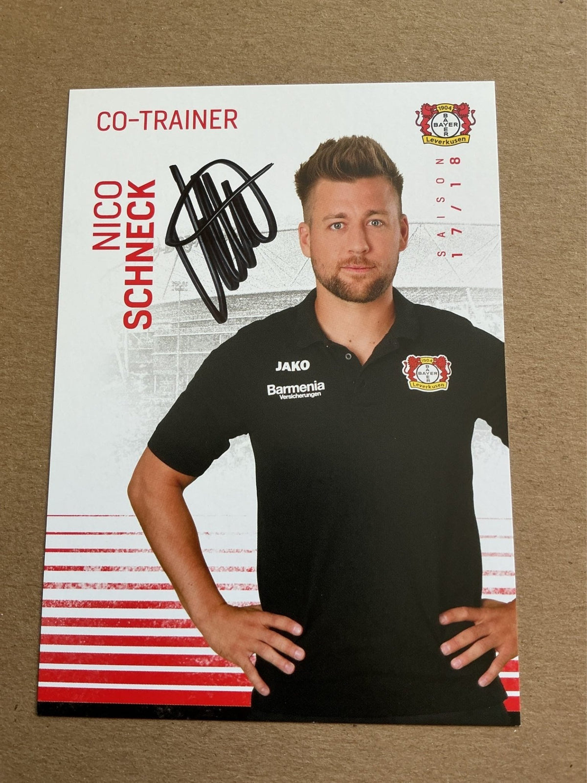 Nico Schneck, Germany 🇩🇪 Bayer 04 Leverkusen 2017/18 hand signed - Autographs-World