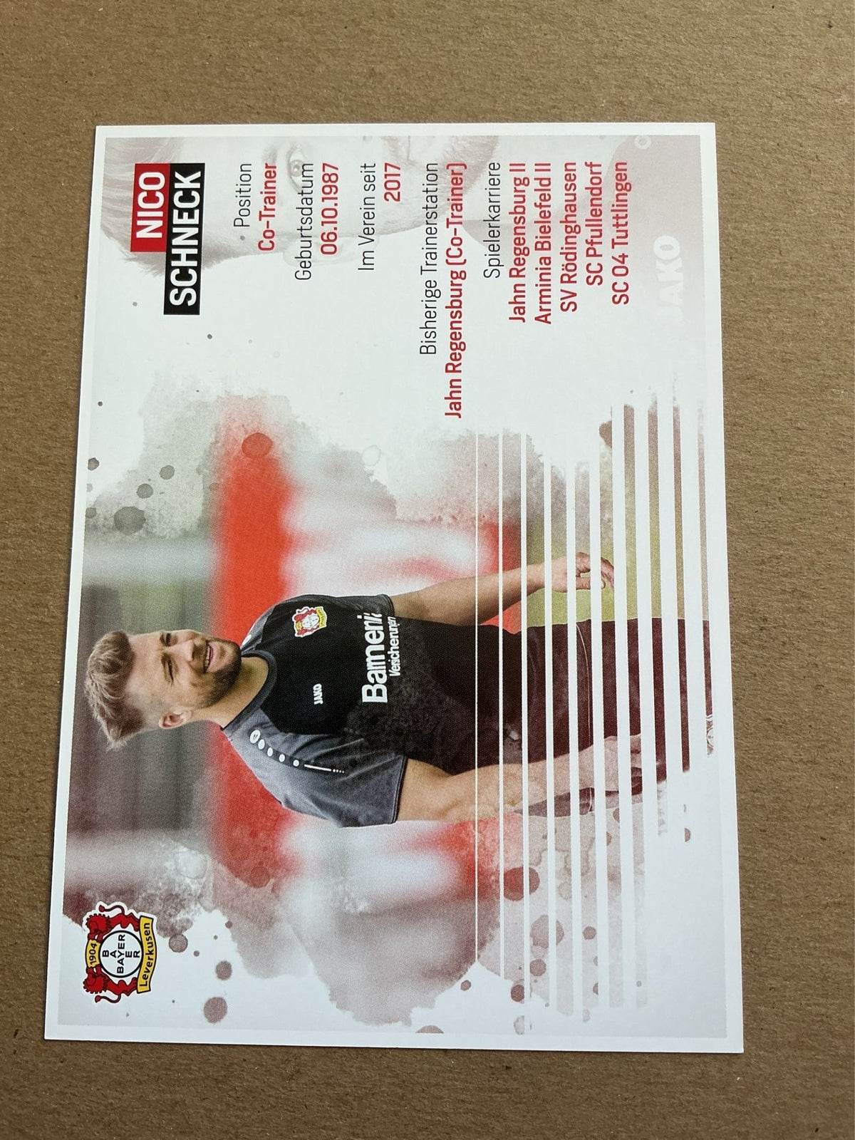 Nico Schneck, Germany 🇩🇪 Bayer 04 Leverkusen 2017/18 hand signed - Autographs-World