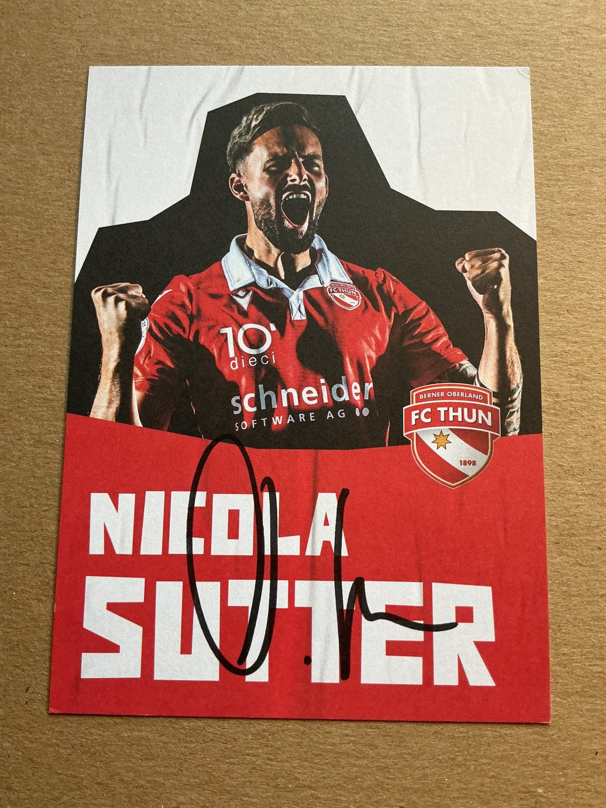 Nicola Sutter, Switzerland 🇨🇭 FC Thun 2022/23 hand signed - Autographs-World