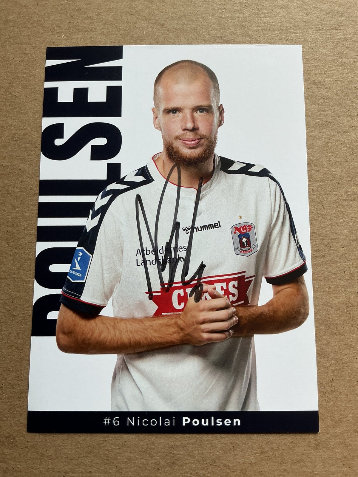 Nicolai Poulsen, Denmark 🇩🇰 Aarhus GF 2021/22 hand signed - Autographs-World