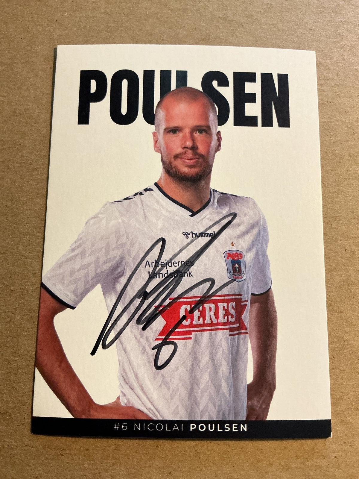 Nicolai Poulsen, Denmark 🇩🇰 Aarhus GF 2023/24 hand signed - Autographs-World