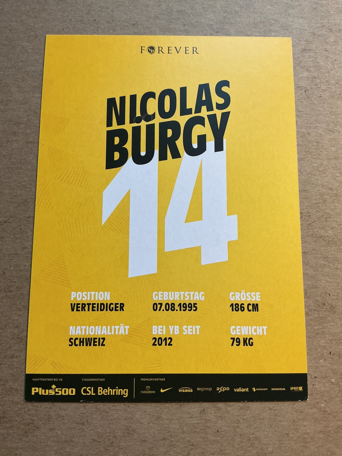 Nicolas Bürgy, Switzerland 🇨🇭 BSC Young Boys 2020/21 hand signed - Autographs-World