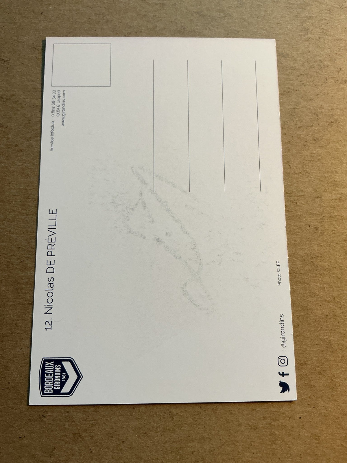 Nicolas de Préville, France 🇫🇷 Girondins Bordeaux 2020/21 hand signed - Autographs-World