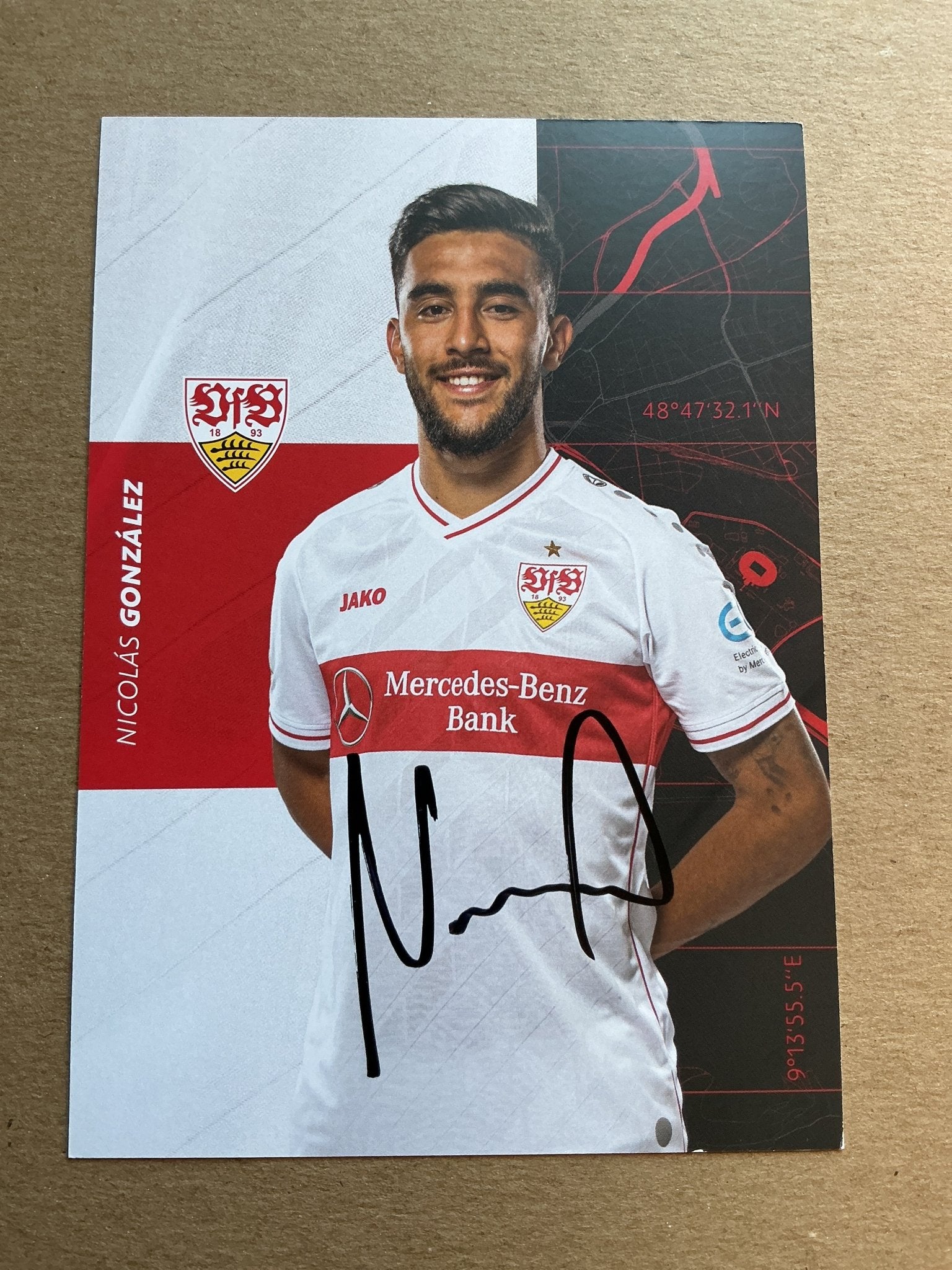Nicolás González, Argentina 🇦🇷 VfB Stuttgart 2020/21 hand signed - Autographs-World