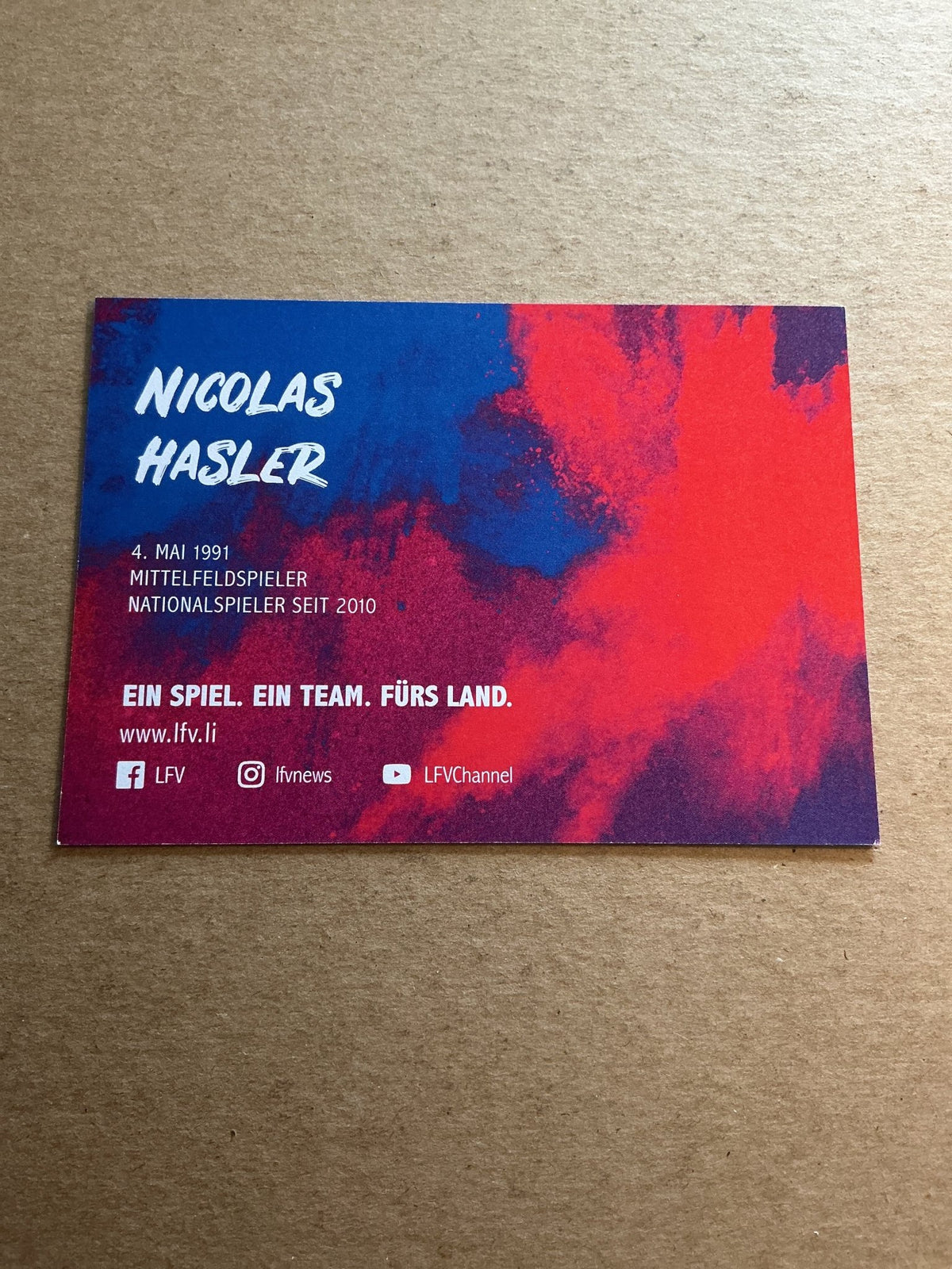 Nicolas Hasler, Liechtenstein 🇱🇮 2022 hand signed - Autographs-World