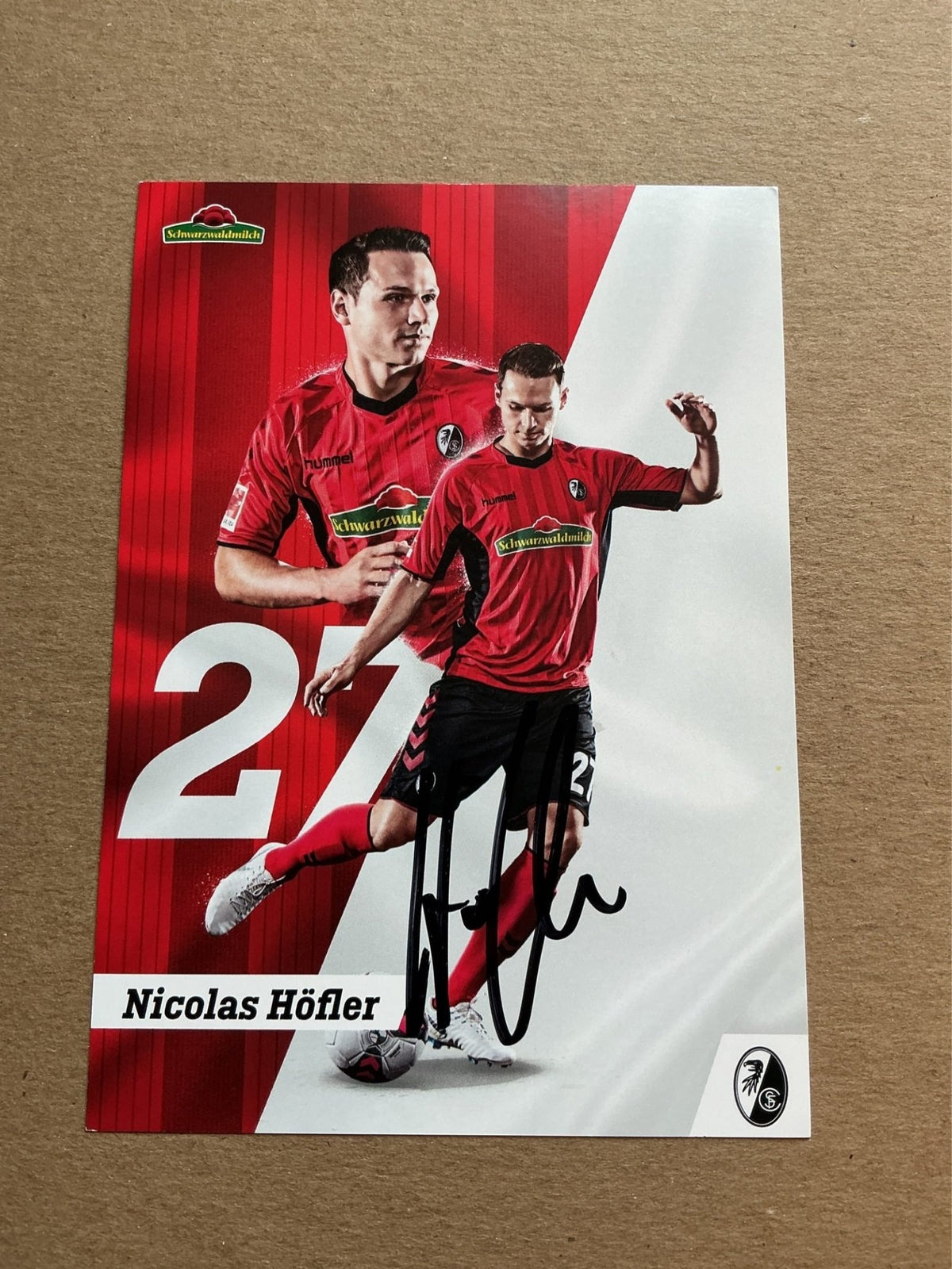Nicolas Höfler, Germany 🇩🇪 SC Freiburg 2018/19 hand signed - Autographs-World