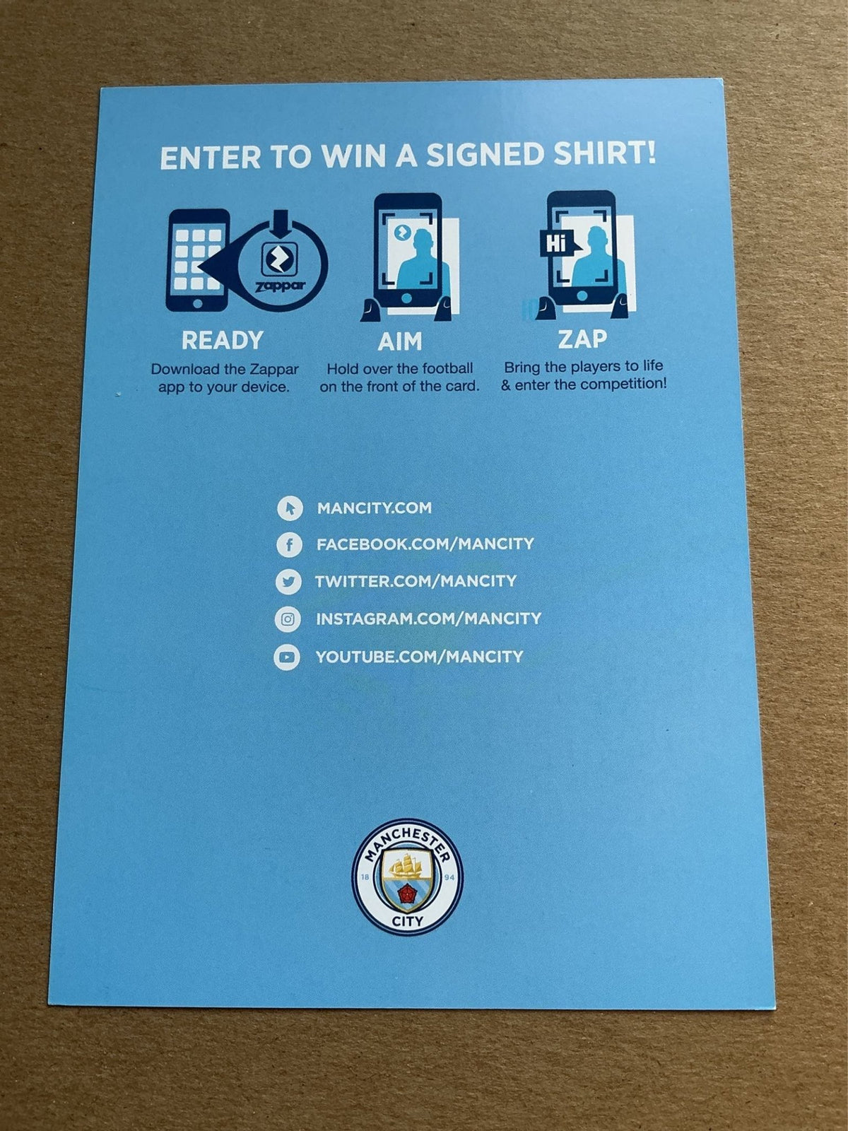 Nicolas Otamendi, Argentina 🇦🇷 Manchester City 2017/18 hand signed - Autographs-World
