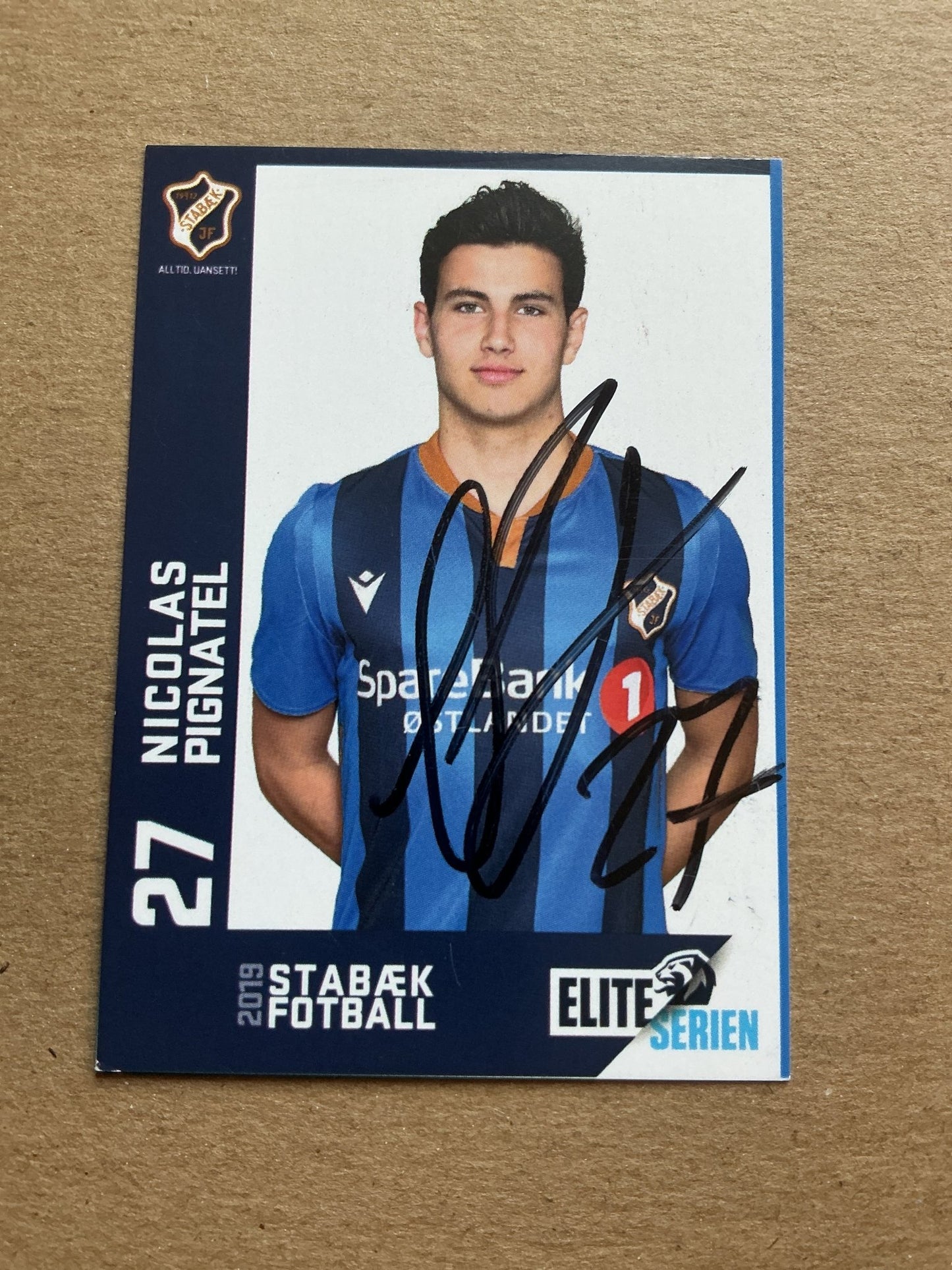 Nicolas Pignatel Jenssen, Norway 🇳🇴 Stabæk IF 2019/20 hand signed - Autographs-World