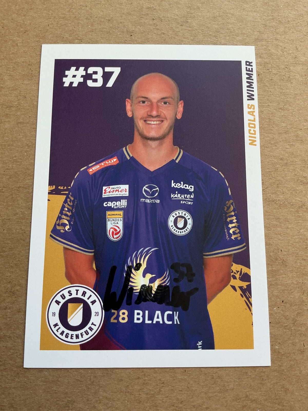 Nicolas Wimmer, Austria 🇦🇹 Austria Klagenfurt 2022/23 hand signed - Autographs-World