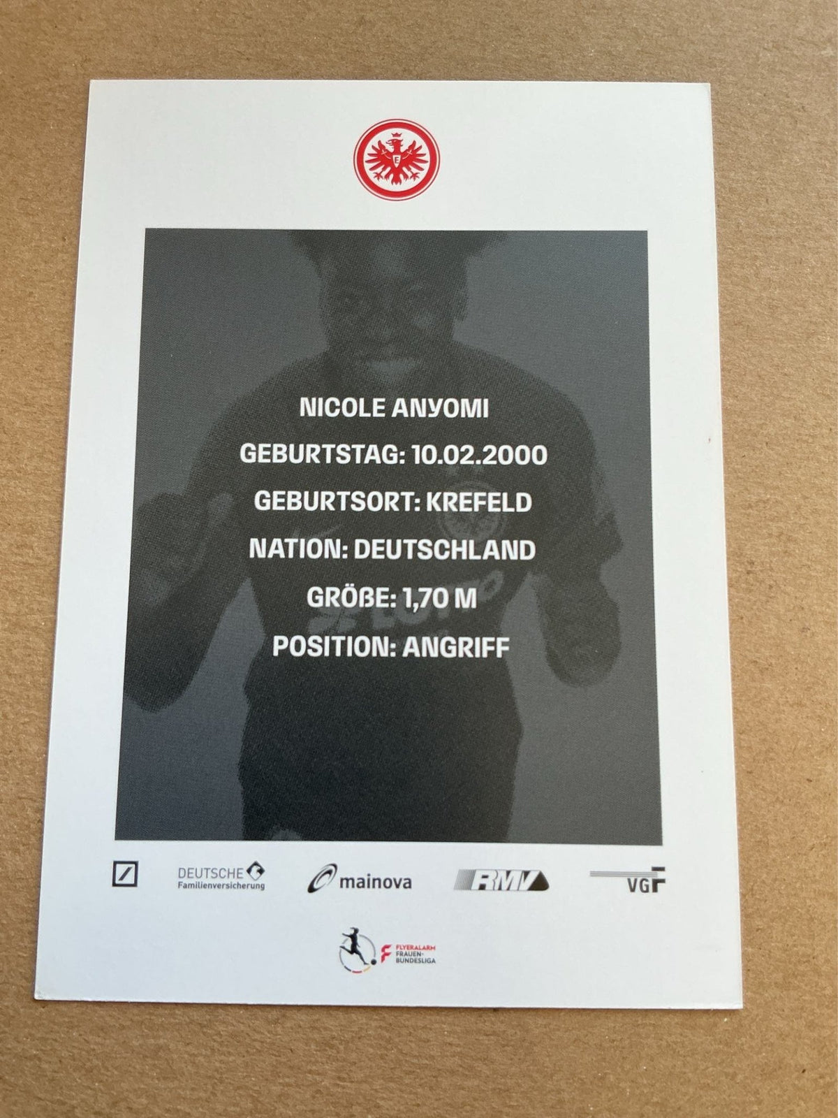 Nicole Anyomi, Germany 🇩🇪 Eintracht Frankfurt 2021/22 hand signed - Autographs-World
