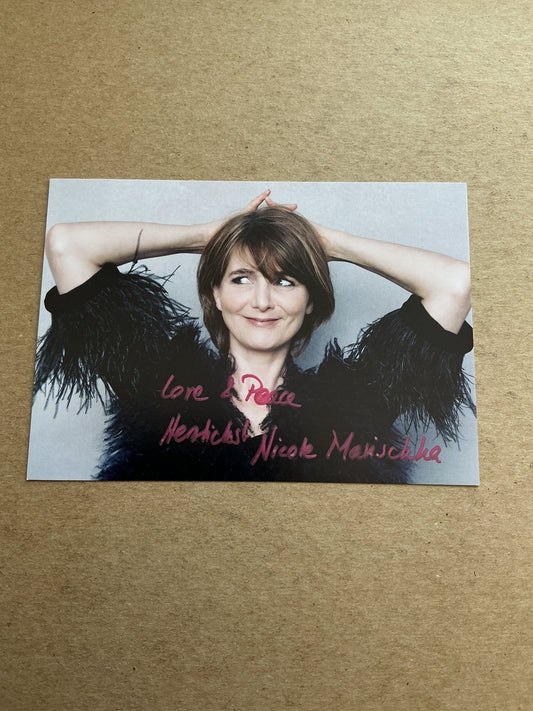 Nicole Marischka, Germany 🇩🇪 Actress 2025 hand signed - Autographs-World