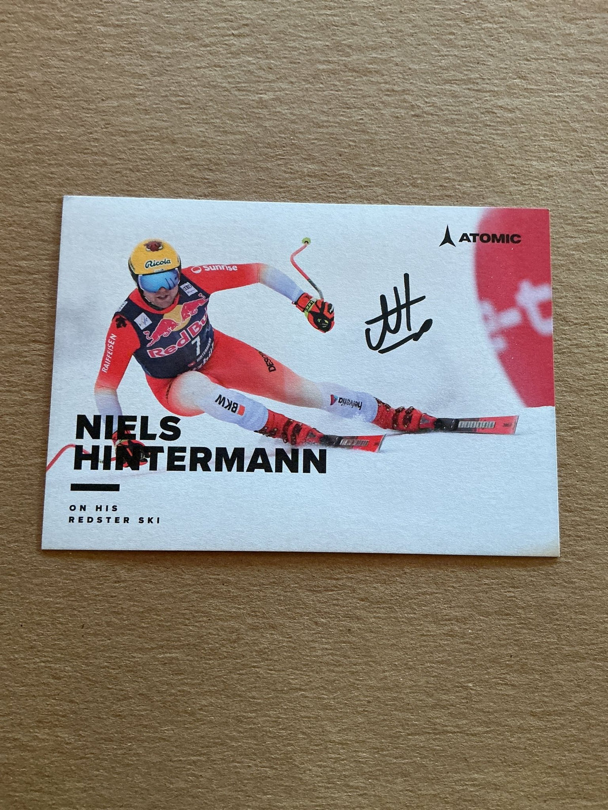 Niels Hintermann, Switzerland 🇨🇭 Alpine 2023/24 hand signed - Autographs-World