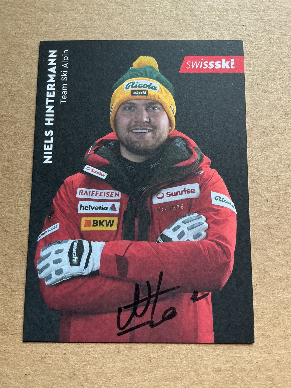Niels Hintermann, Switzerland 🇨🇭 Alpine Winter Sports 2024/25 hand signed - Autographs-World