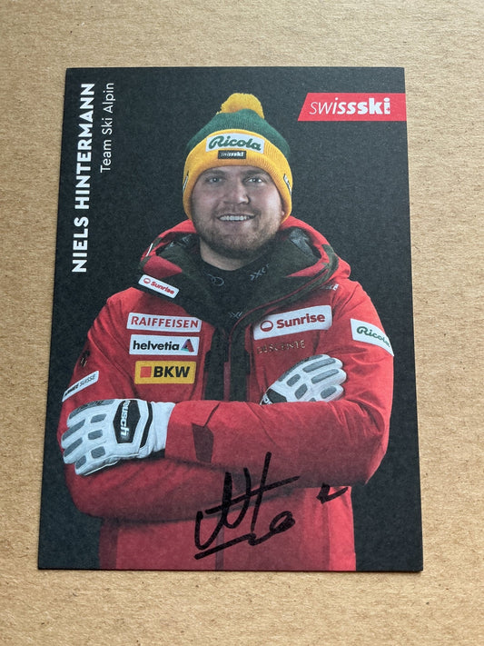 Niels Hintermann, Switzerland 🇨🇭 Alpine Winter Sports 2024/25 hand signed - Autographs-World