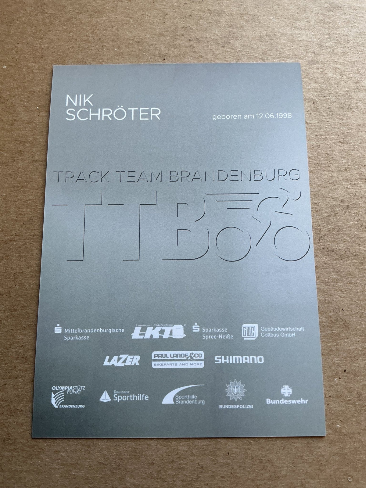 Nik Schröter, Germany 🇩🇪 Cycling Summer Olympics 2024 hand signed - Autographs-World