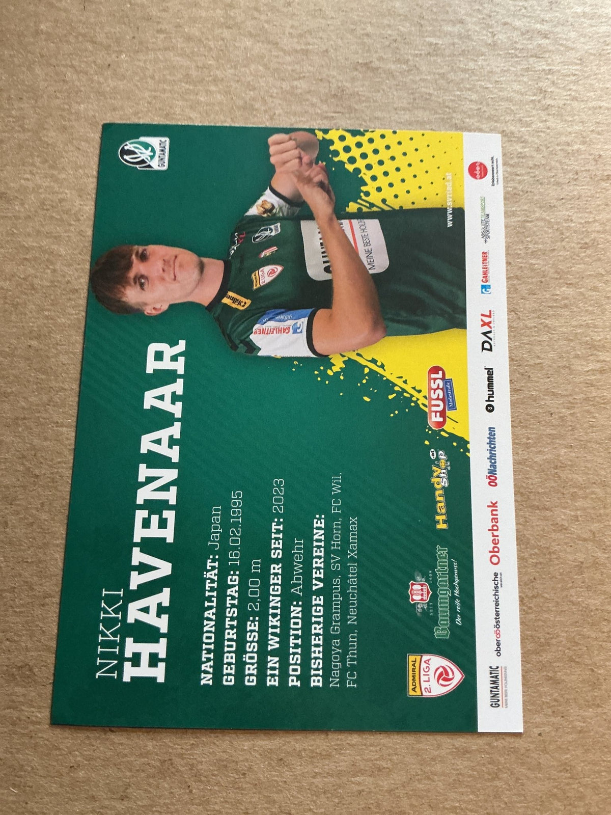 Nikki Havenaar, Japan 🇯🇵 SV Ried 2024/25 hand signed - Autographs-World