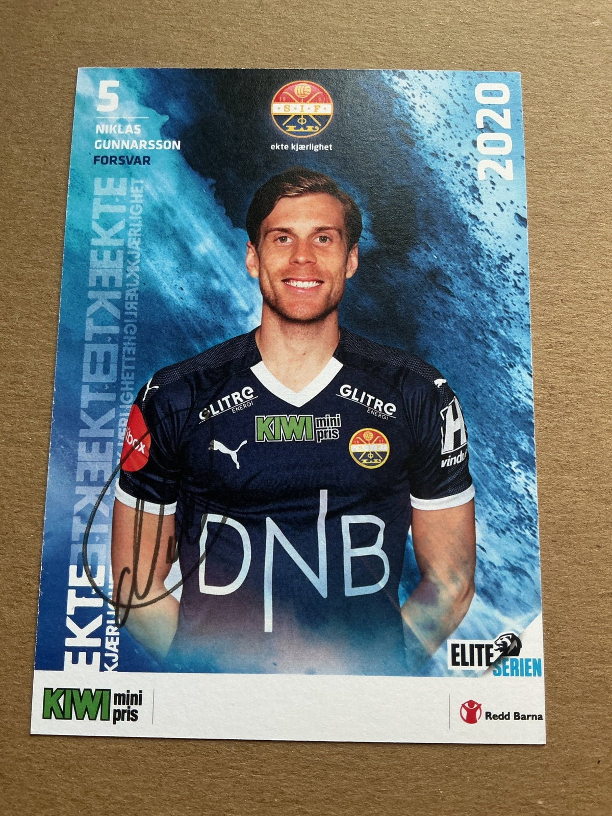 Niklas Gunarsson, Norway 🇳🇴 Strømsgodset IF 2020/21 hand signed - Autographs-World