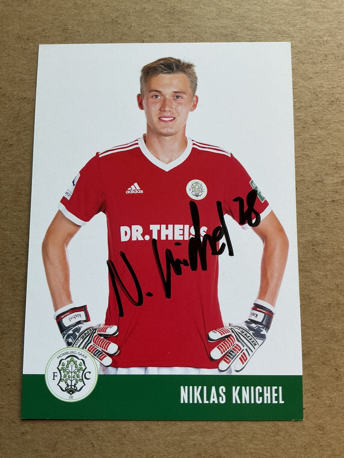 Niklas Knichel, Germany 🇩🇪 FC Homburg 2020/21 hand signed - Autographs-World