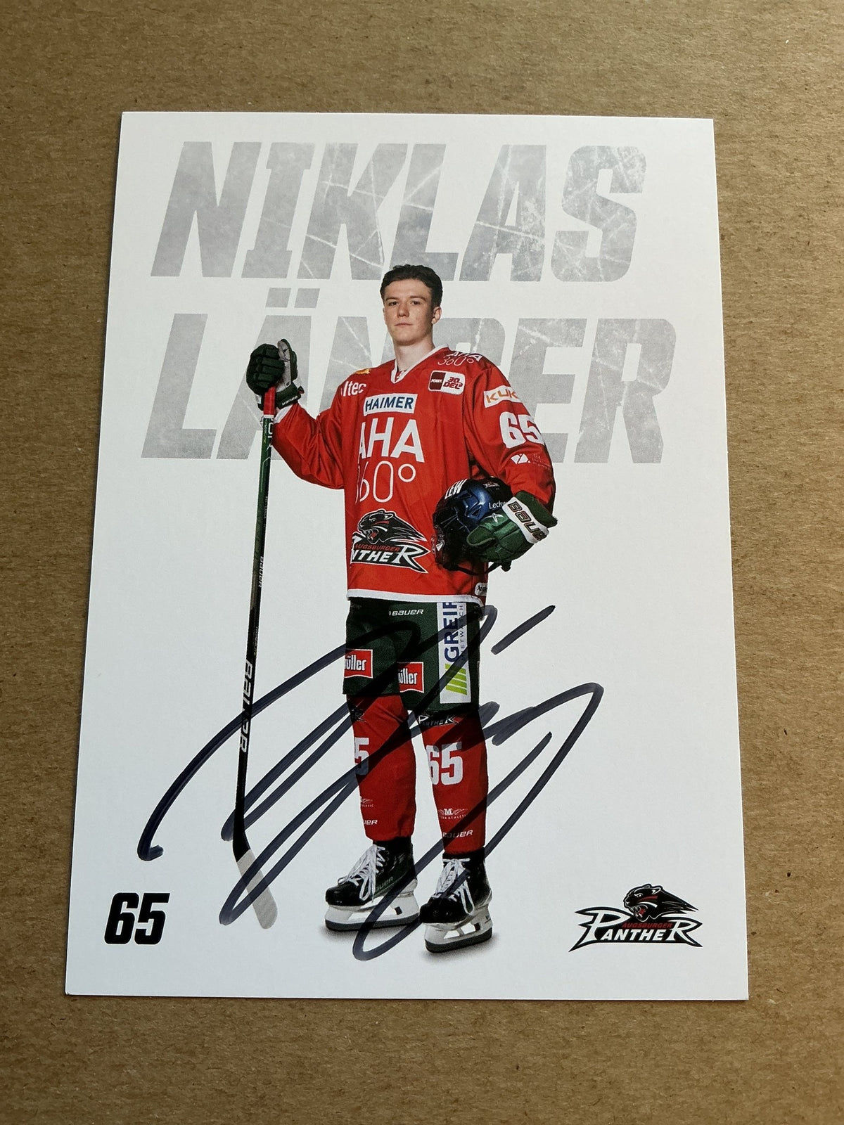 Niklas Länger, Germany 🇩🇪 Augsburg Panther 2023/24 hand signed - Autographs-World