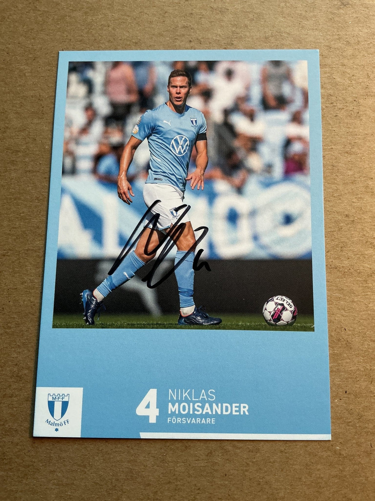 Niklas Moisander, Finland 🇫🇮 Malmö FF 2023/24 hand signed - Autographs-World