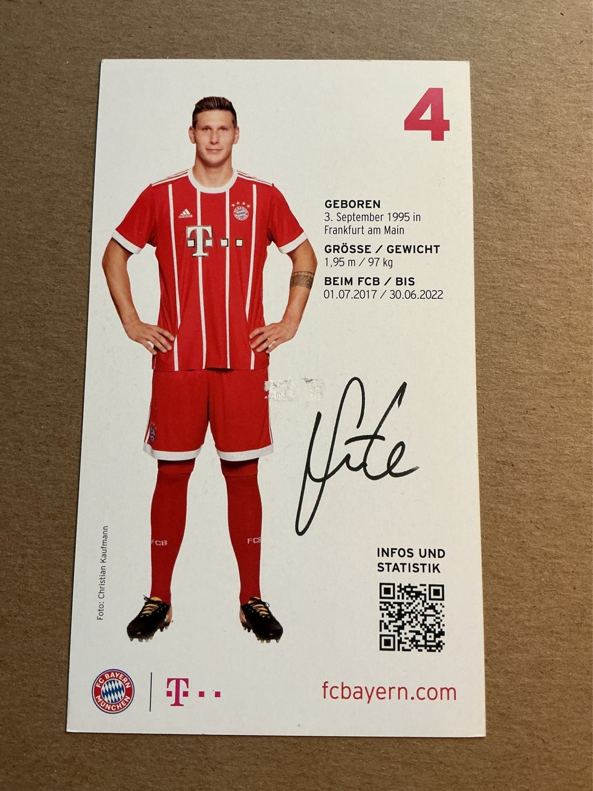 Niklas Süle, Germany 🇩🇪 FC Bayern München 2017/18 hand signed - Autographs-World