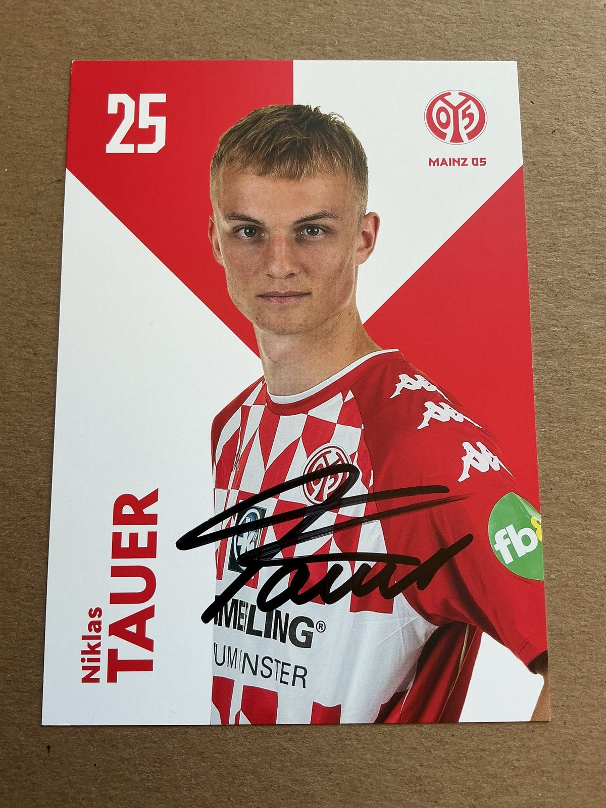 Niklas Tauer, Germany 🇩🇪 FSV Mainz 05 2021/22 hand signed - Autographs-World