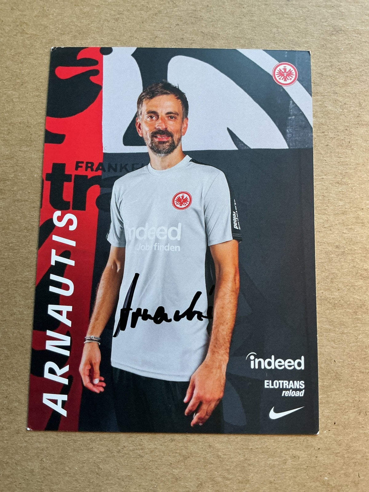 Niko Arnautis, Greece 🇬🇷 Eintracht Frankfurt 2024/25 hand signed - Autographs-World