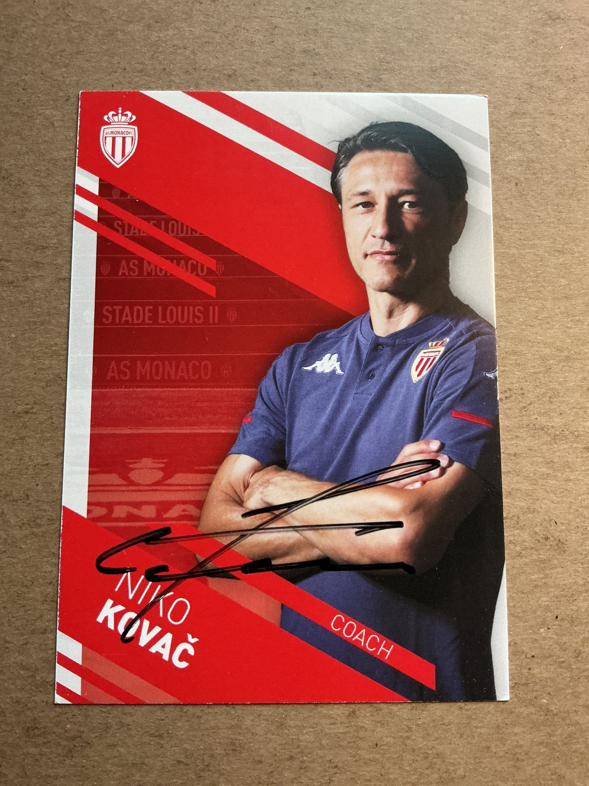 Niko Kovač, Croatia 🇭🇷 AS Monaco 2020/21 hand signed - Autographs-World