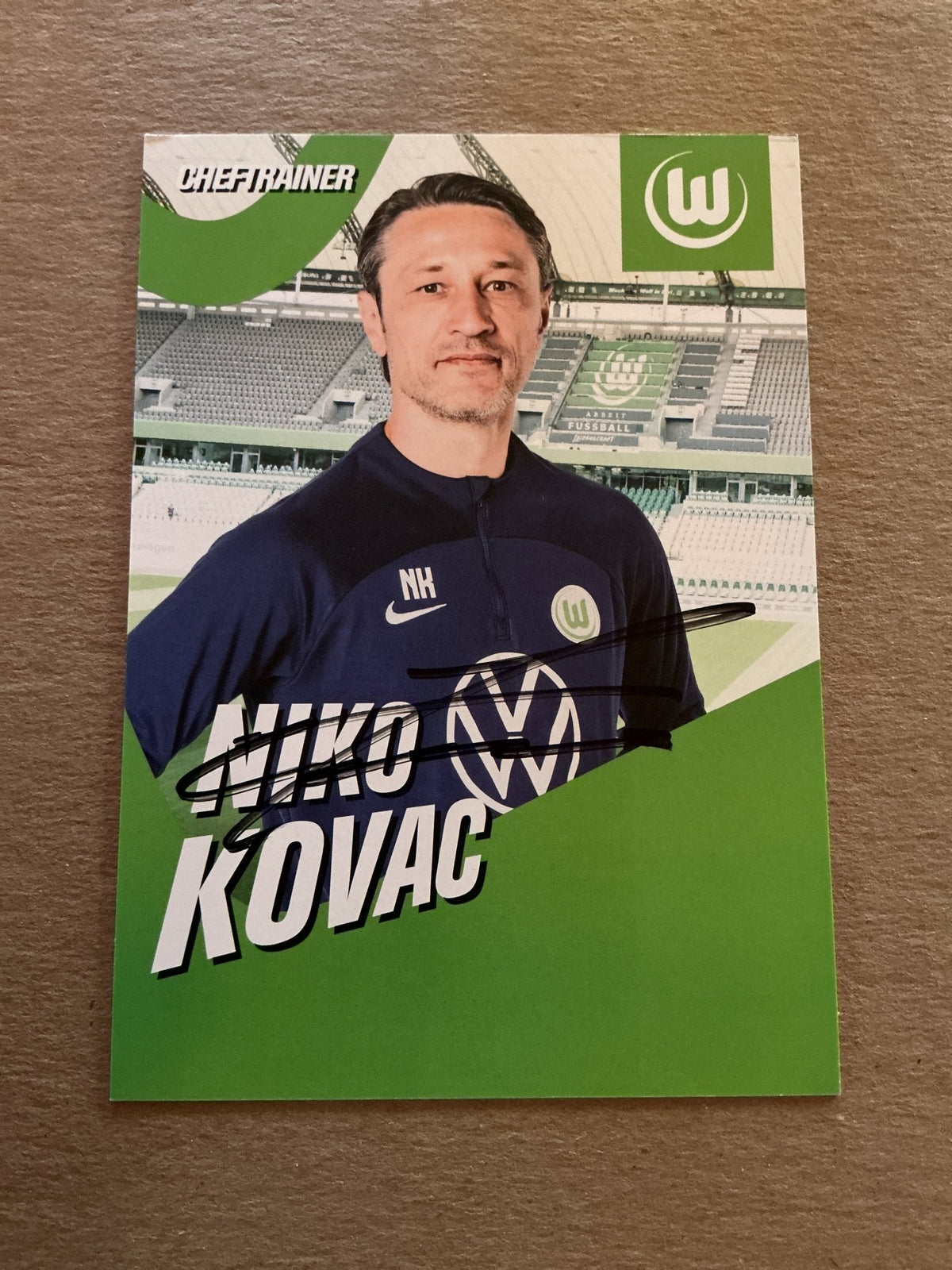 Niko Kovac, Croatia 🇭🇷 VfL Wolfsburg 2022/23 hand signed - Autographs-World