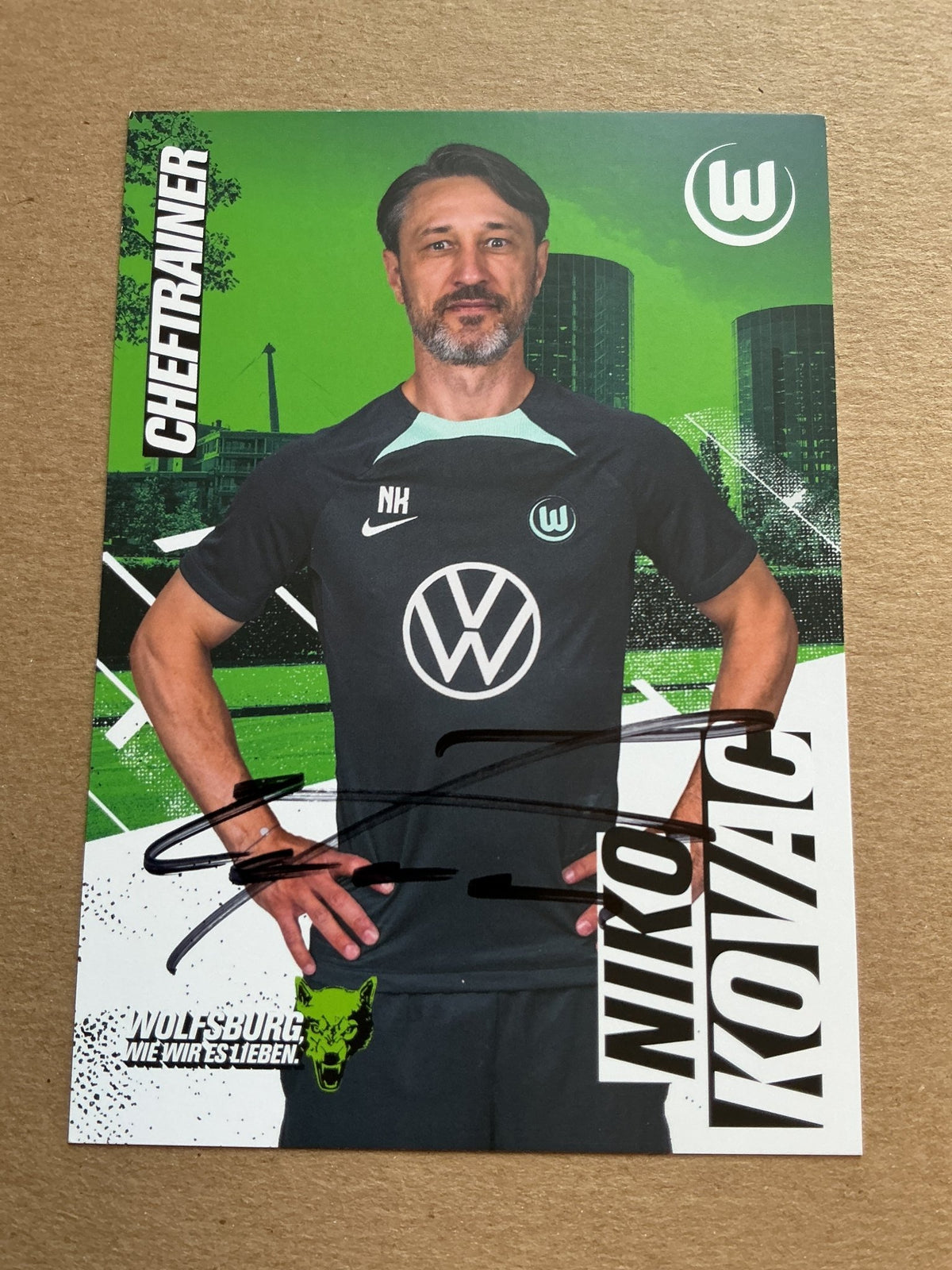 Niko Kovac, Croatia 🇭🇷 VfL Wolfsburg 2023/24 hand signed - Autographs-World