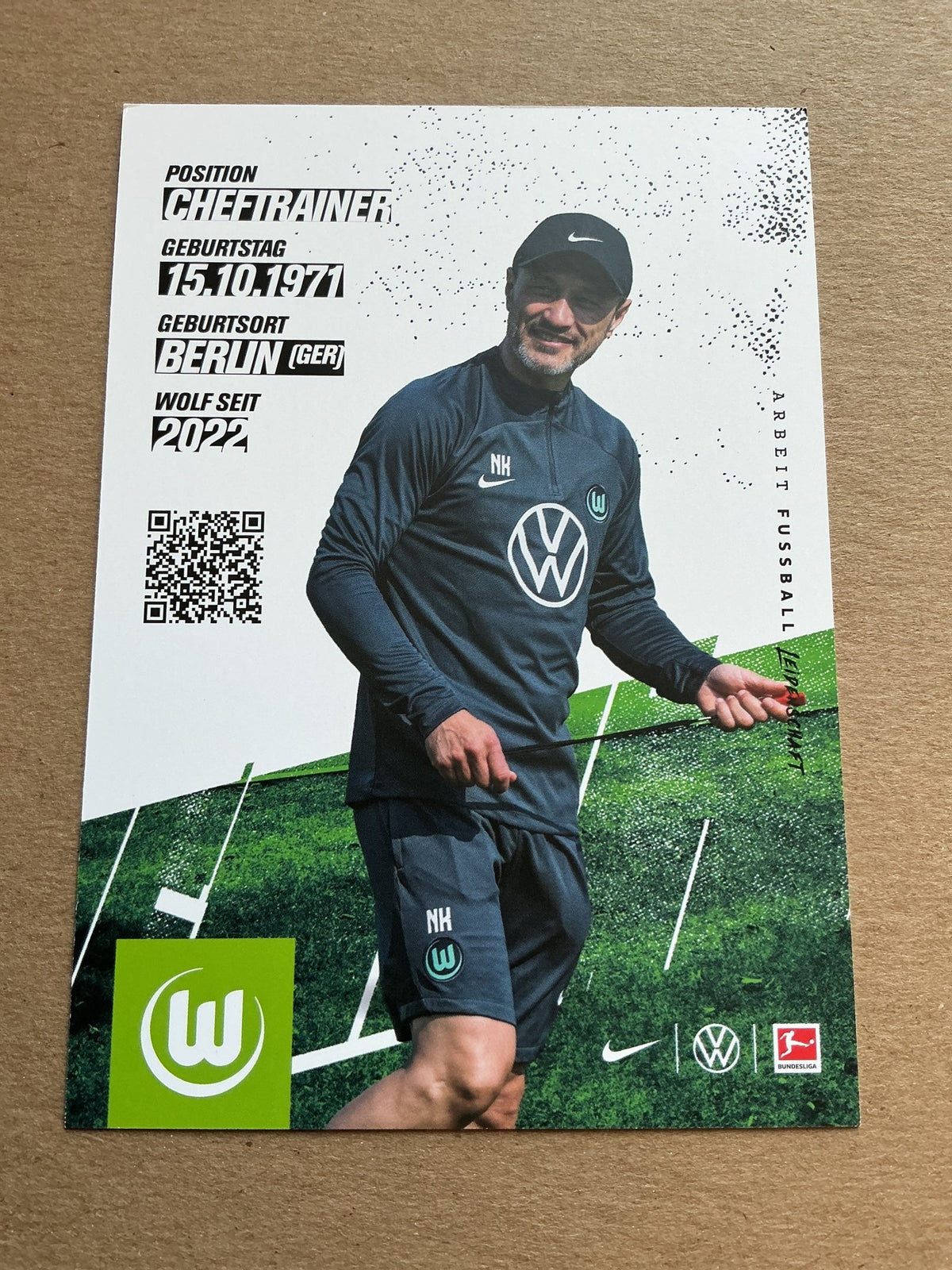 Niko Kovac, Croatia 🇭🇷 VfL Wolfsburg 2023/24 hand signed - Autographs-World