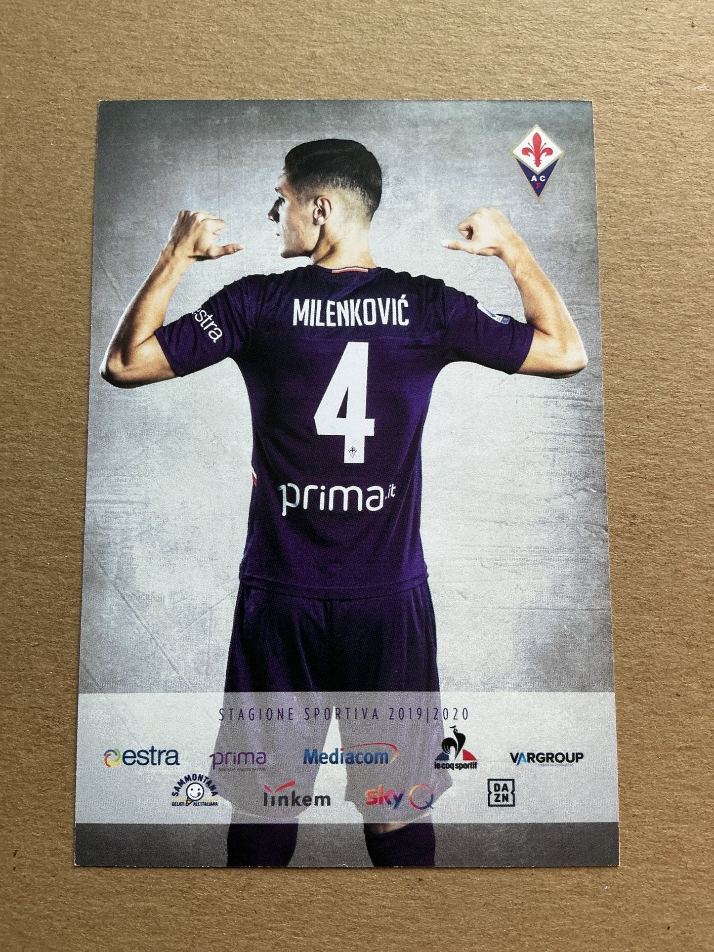 Nikola Milenković, Serbia 🇷🇸 ACF Fiorentina 2019/20 hand signed - Autographs-World